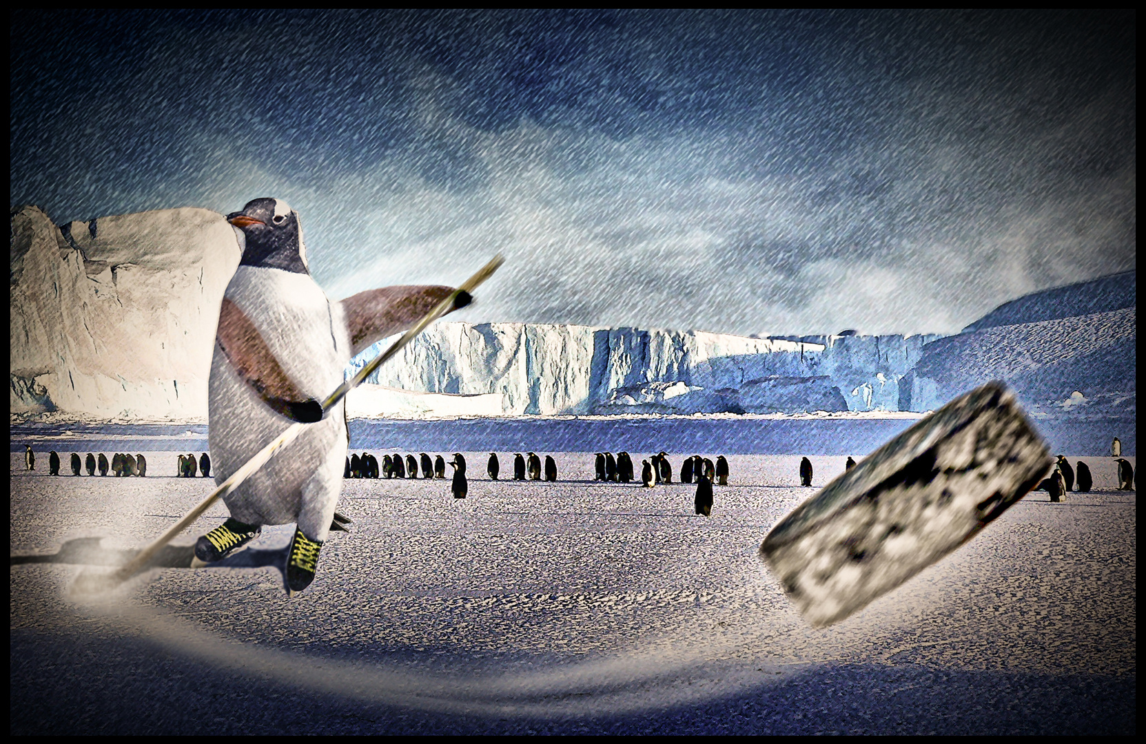 Hockey der Pinguine