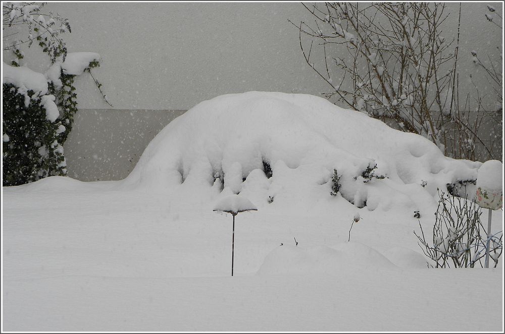 Hods Schnee auf'm G'länder no isch Wender.....