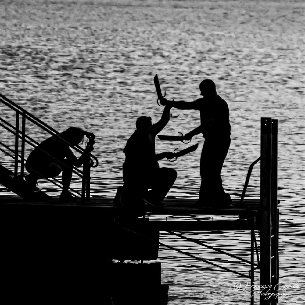 höchste Konzentration - abends am See