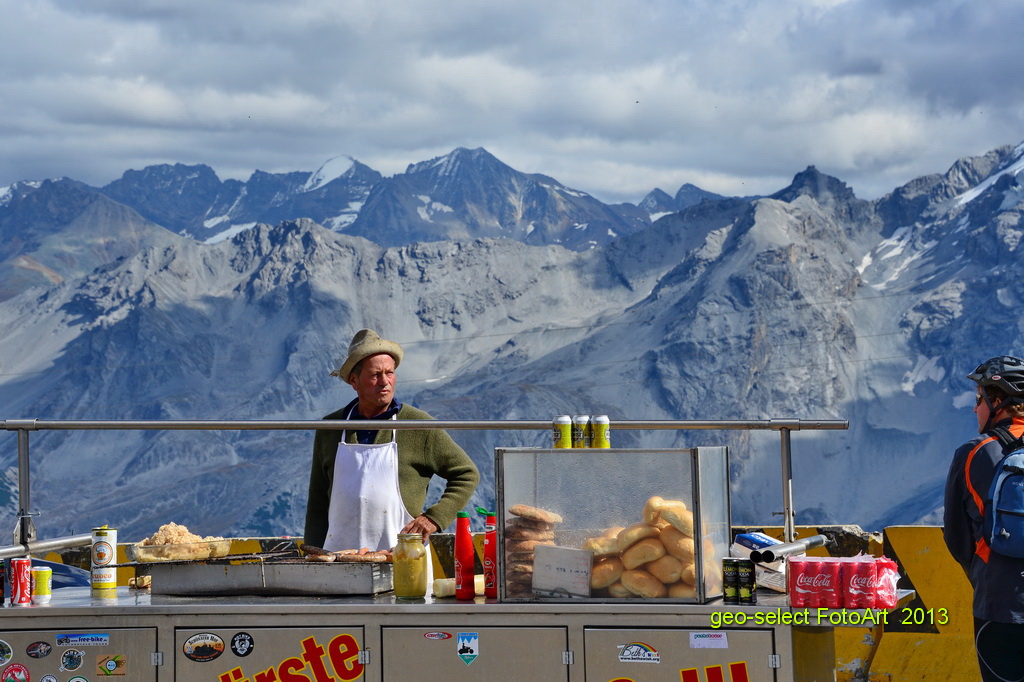 Höchstgelegene Würstlbude Italiens 2760m über dem Meer!?