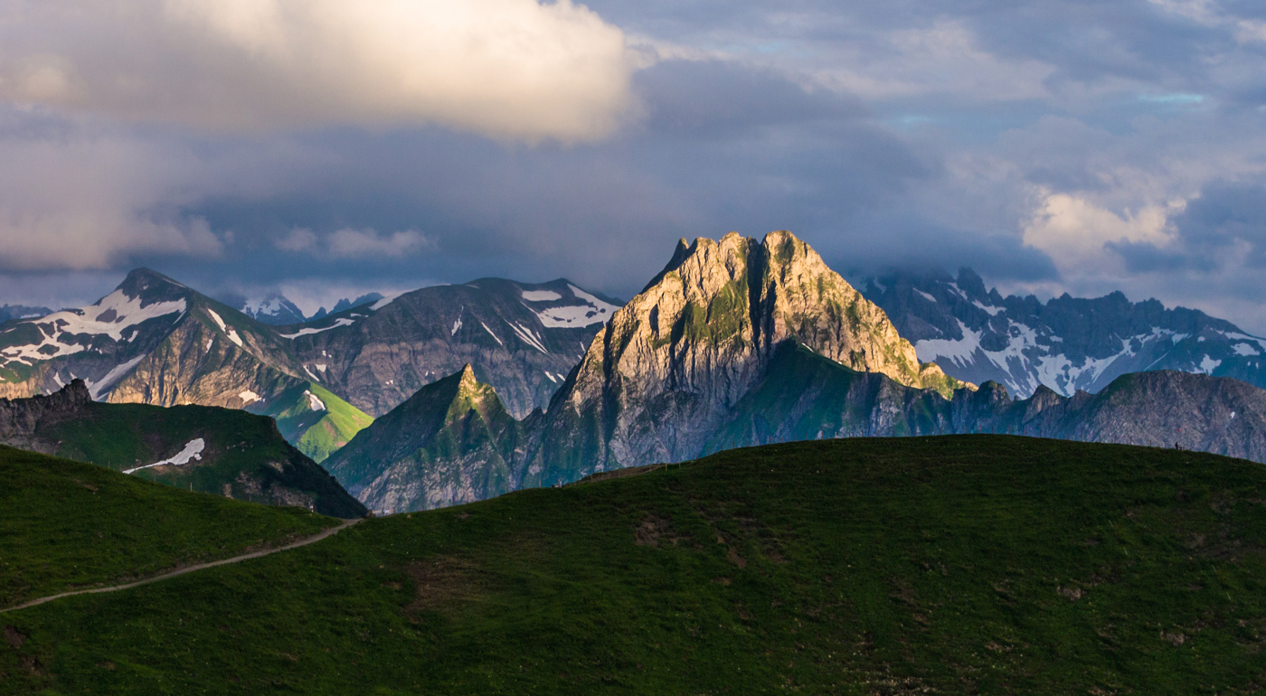 Höfats im Abendlicht