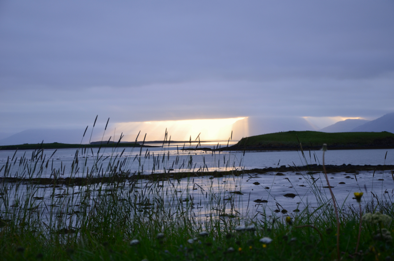 Höfn, Sonne am Gletscherlauf