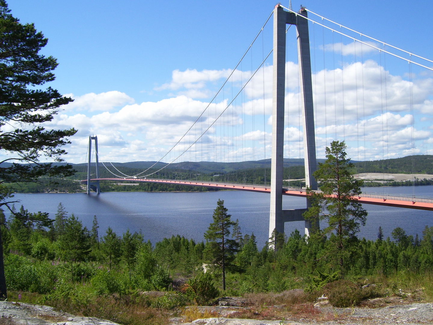 Höga Kusten Brücke bei Härnösand