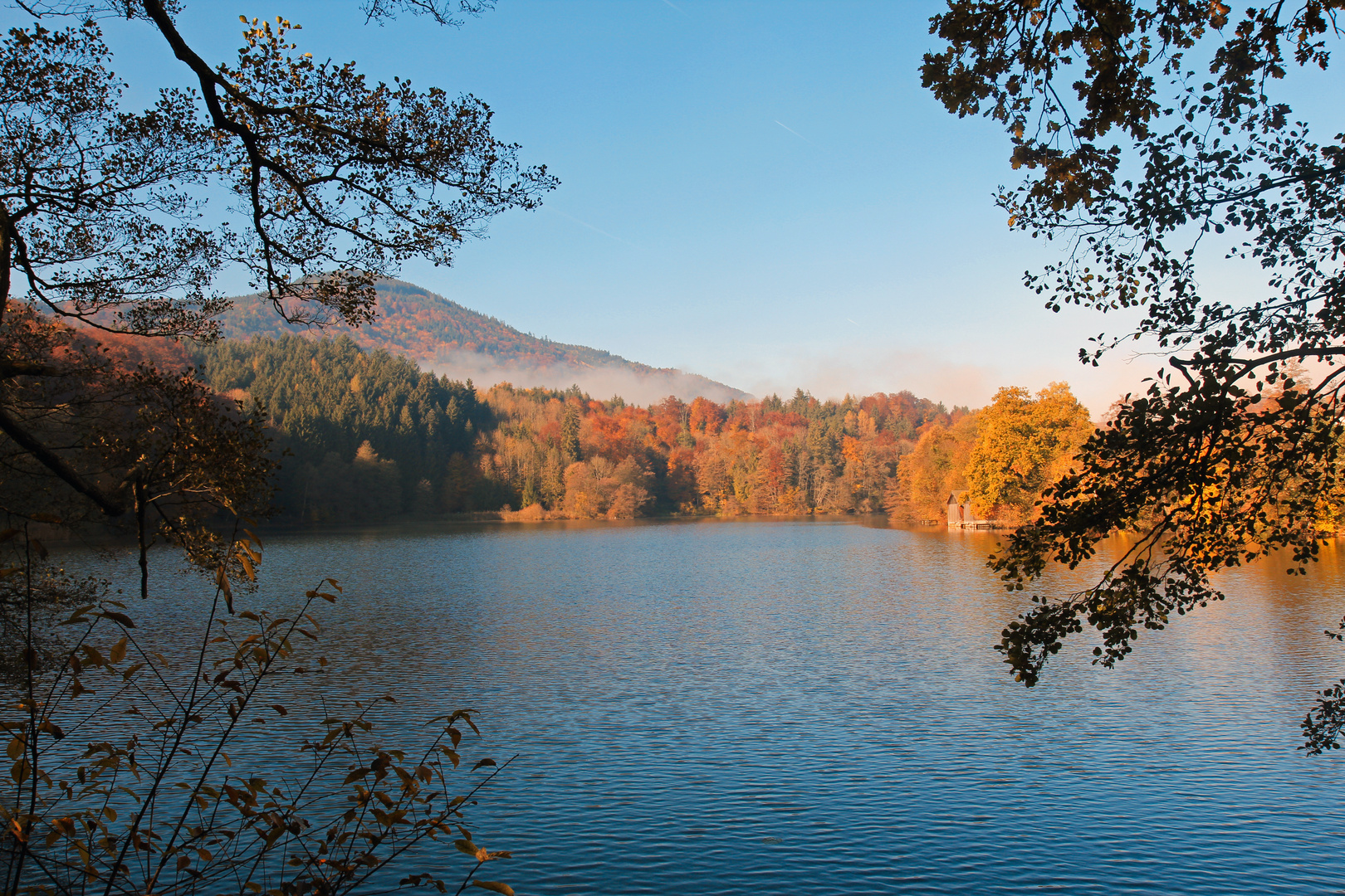 Höglwörther See im Herbst