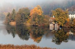 Höglwörther See im Herbst