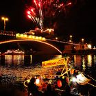 Höhenfeuerwerk über der Burg Giebichenstein beim Laternenfest 2013