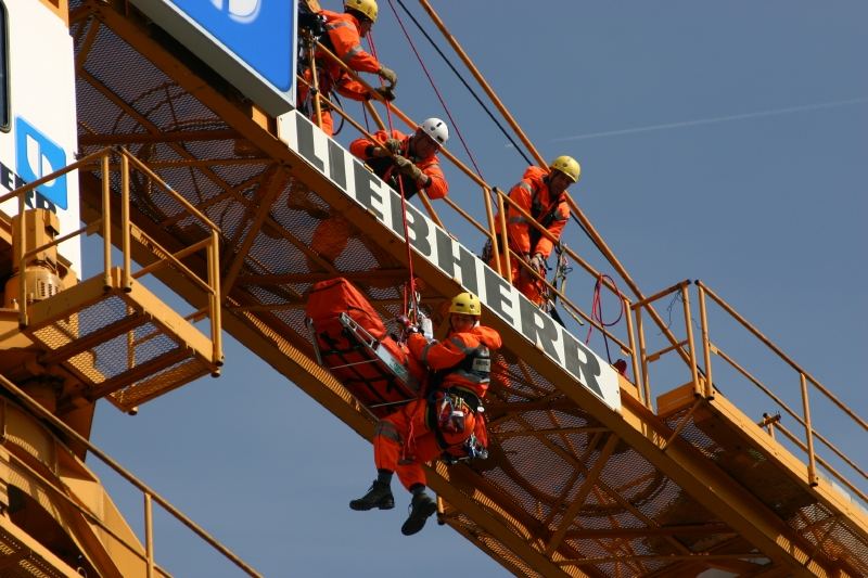 Höhenretter im Einsatz