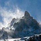 Höhensturm an der Aiguille de Midi