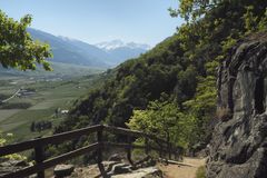 Höhenweg nach Naturns und Pauls mit Ortlergruppe