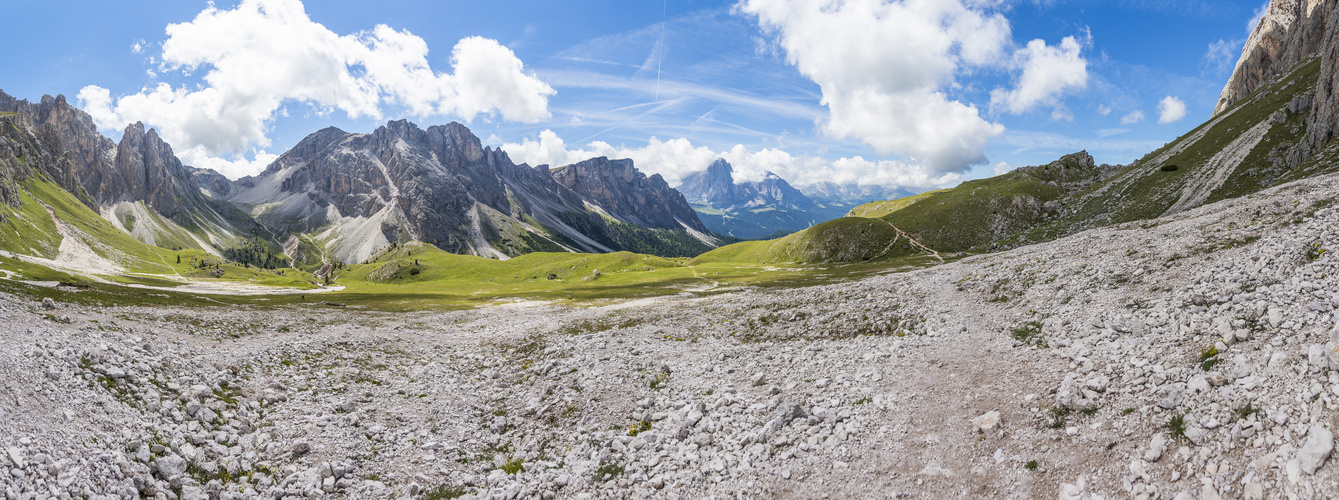 Höhenweg unter dem Sas Rigais