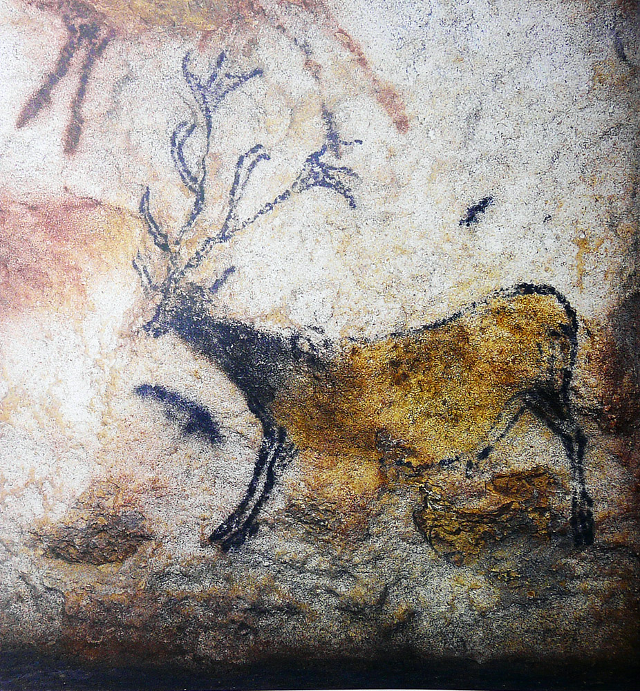 Höhlen von Lascaux - im Saal der Stiere