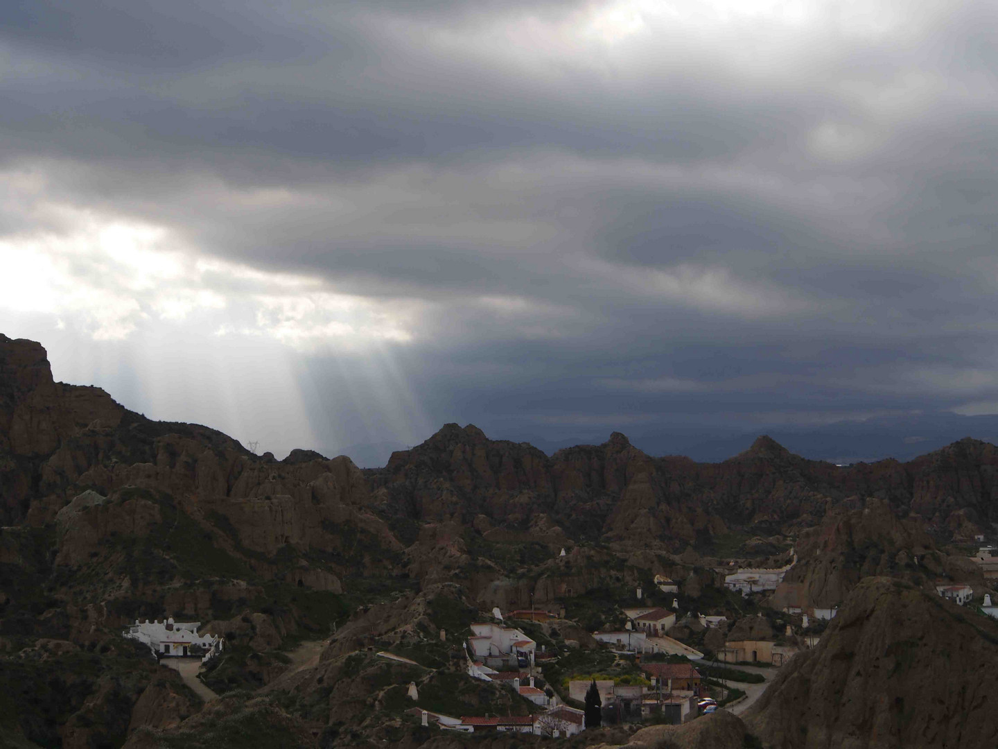 Höhlenwohnungen - Abendstimmung in Guadix