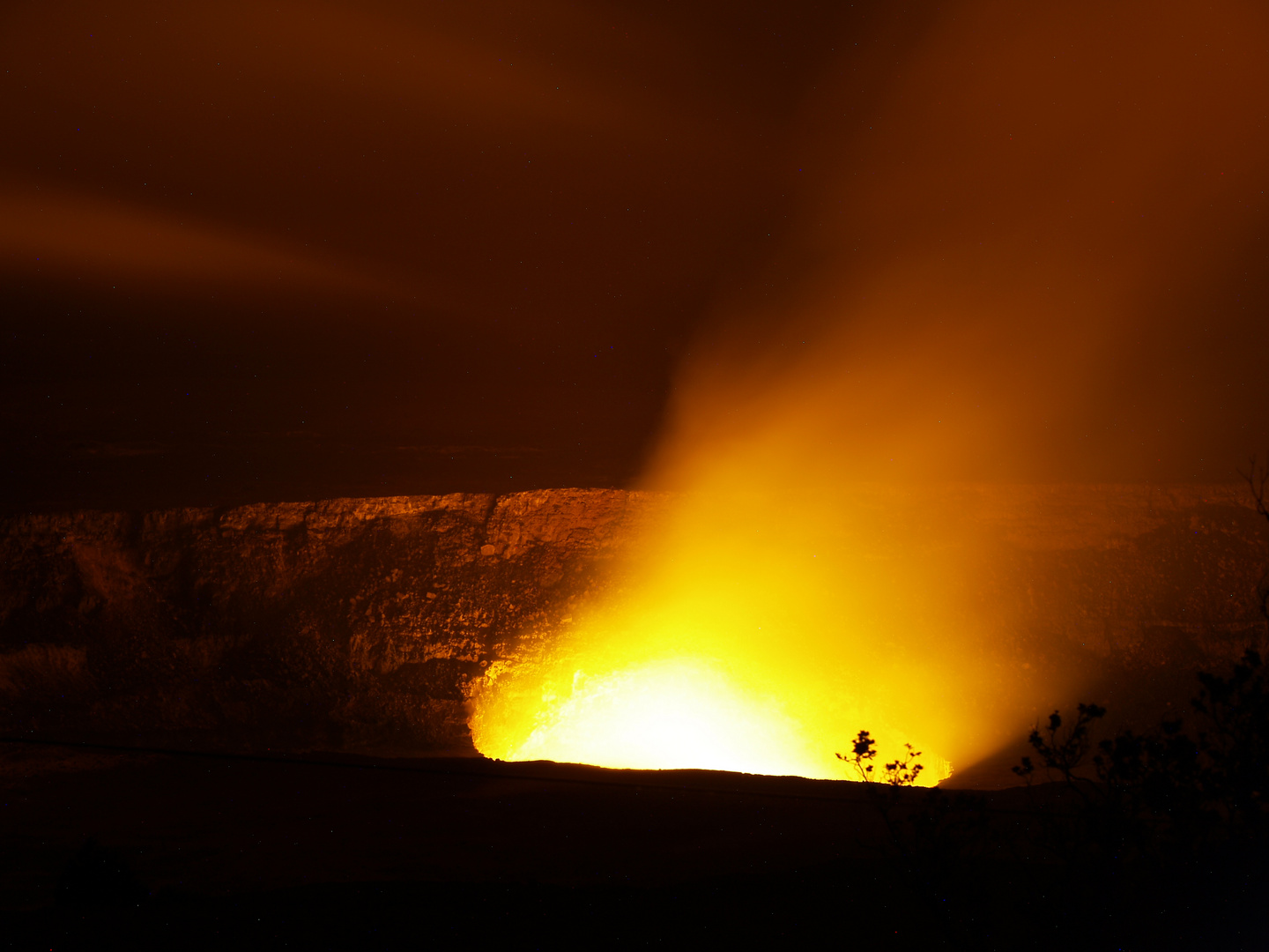 Höllenfeuer - Kilauea bei Nacht