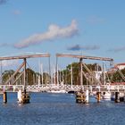 Hölzerne Doppel-Waagebalken-Brücke in Wieck