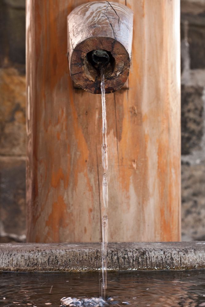 Hölzerner Brunnen in Meißen