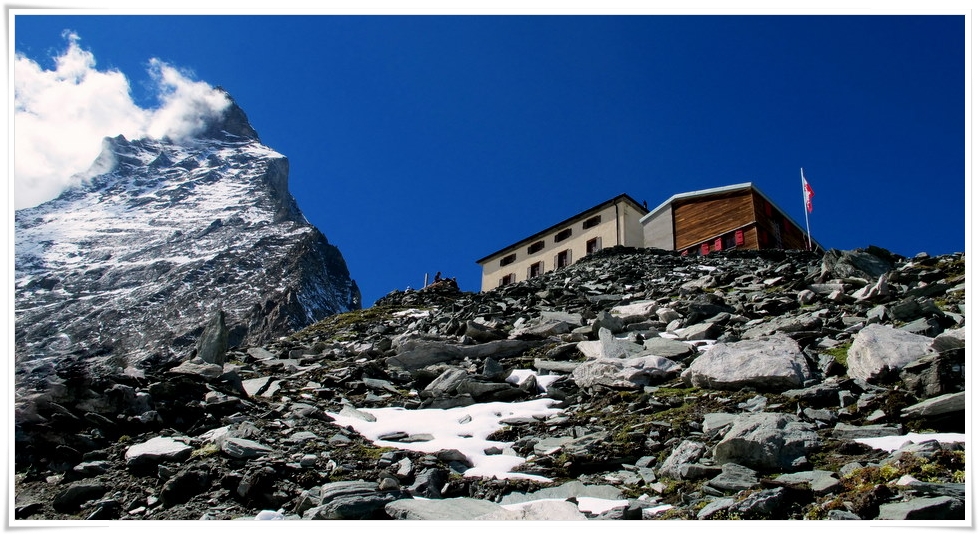 Hörnlihütte am Matterhorn