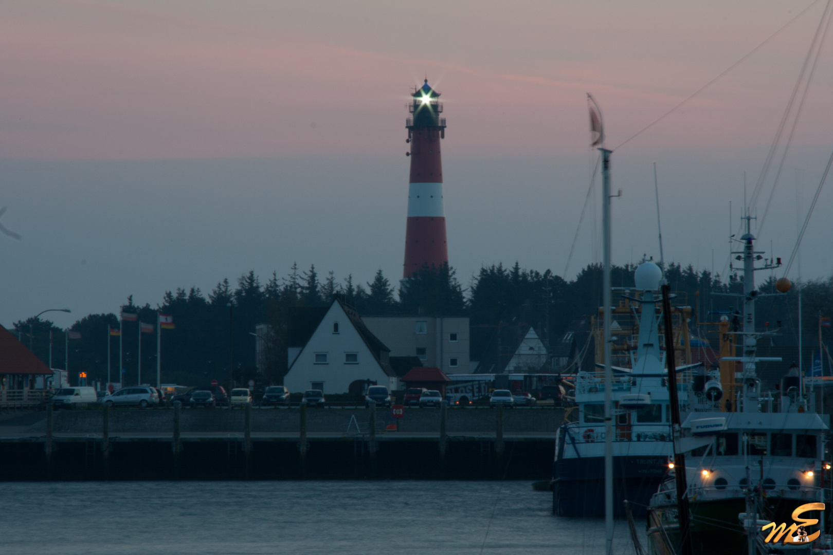 Hörnum in Abenddämmerung