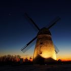 Höxberg Mühle in Beckum zur blauen Stunde