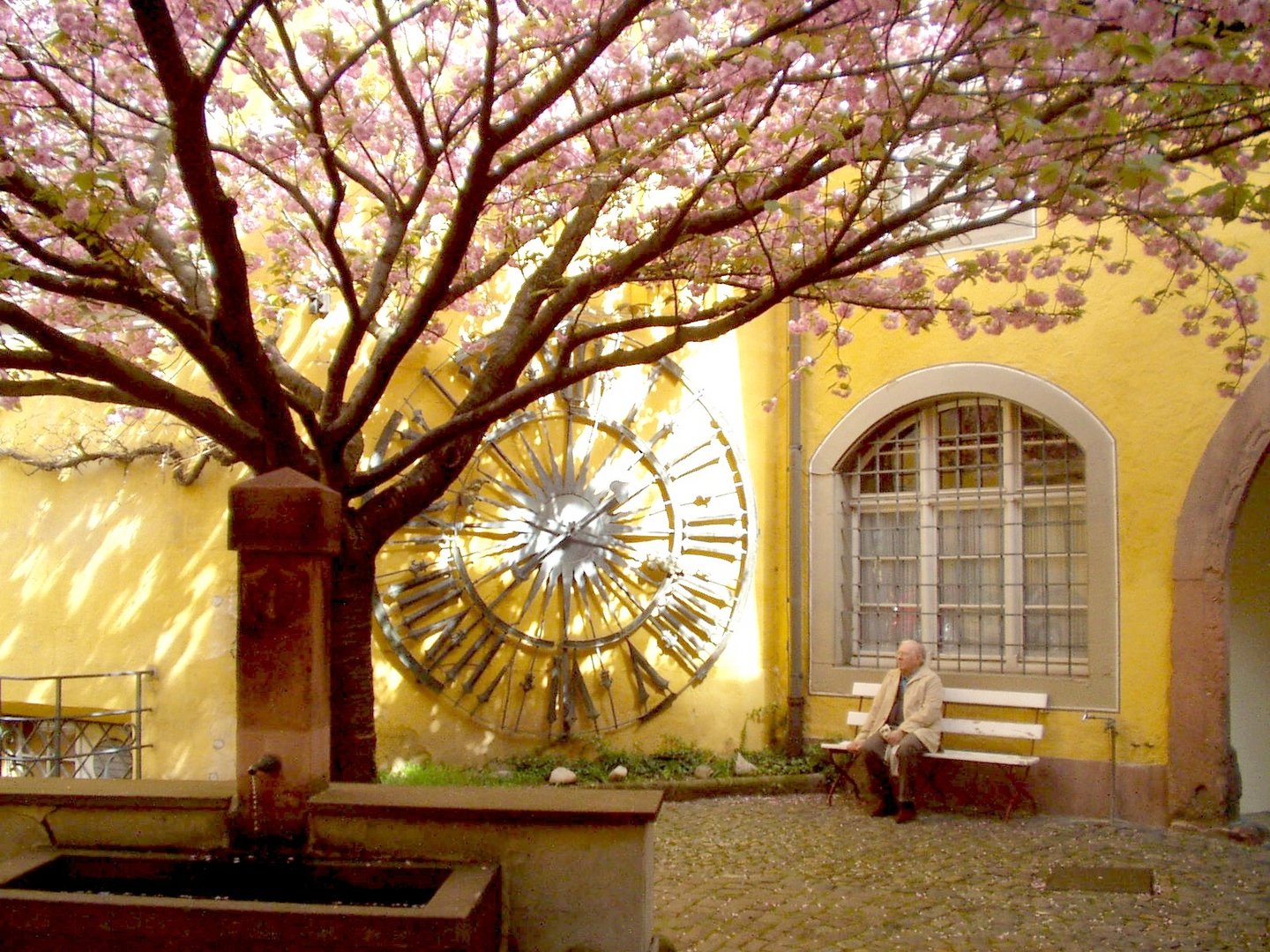 Hof des Augustiner Museums Freiburg Cortile del museo Friburgo