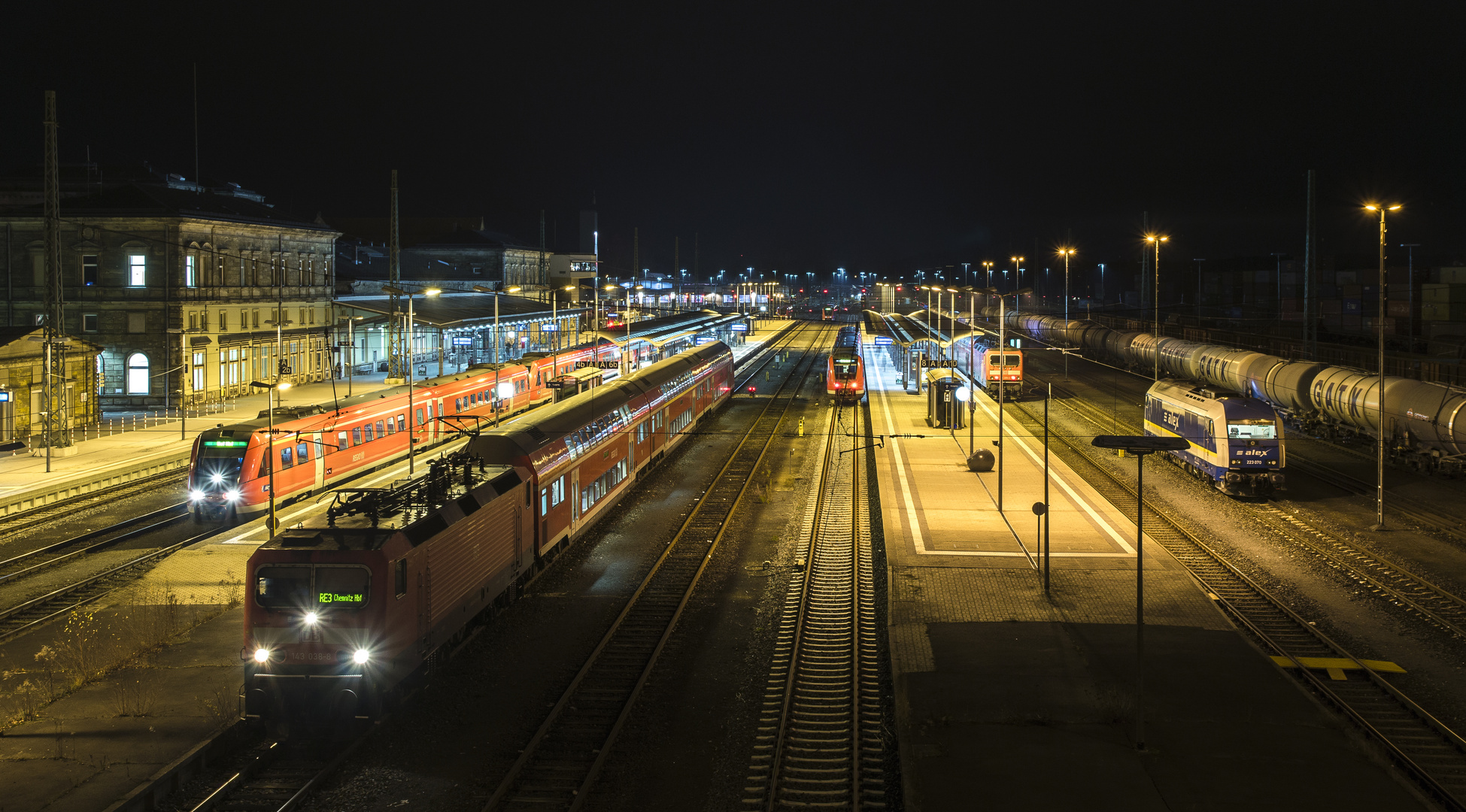 Hof Hbf am 29.12.15 abends