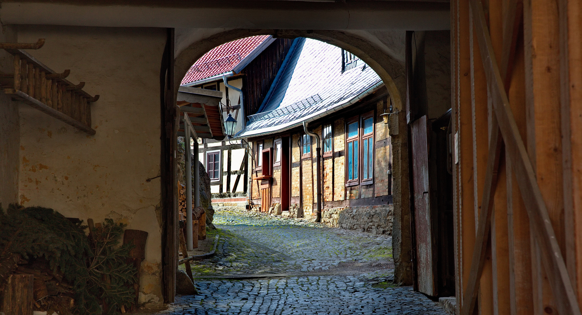 Hof im Großen Schloß Blankenburg/Harz