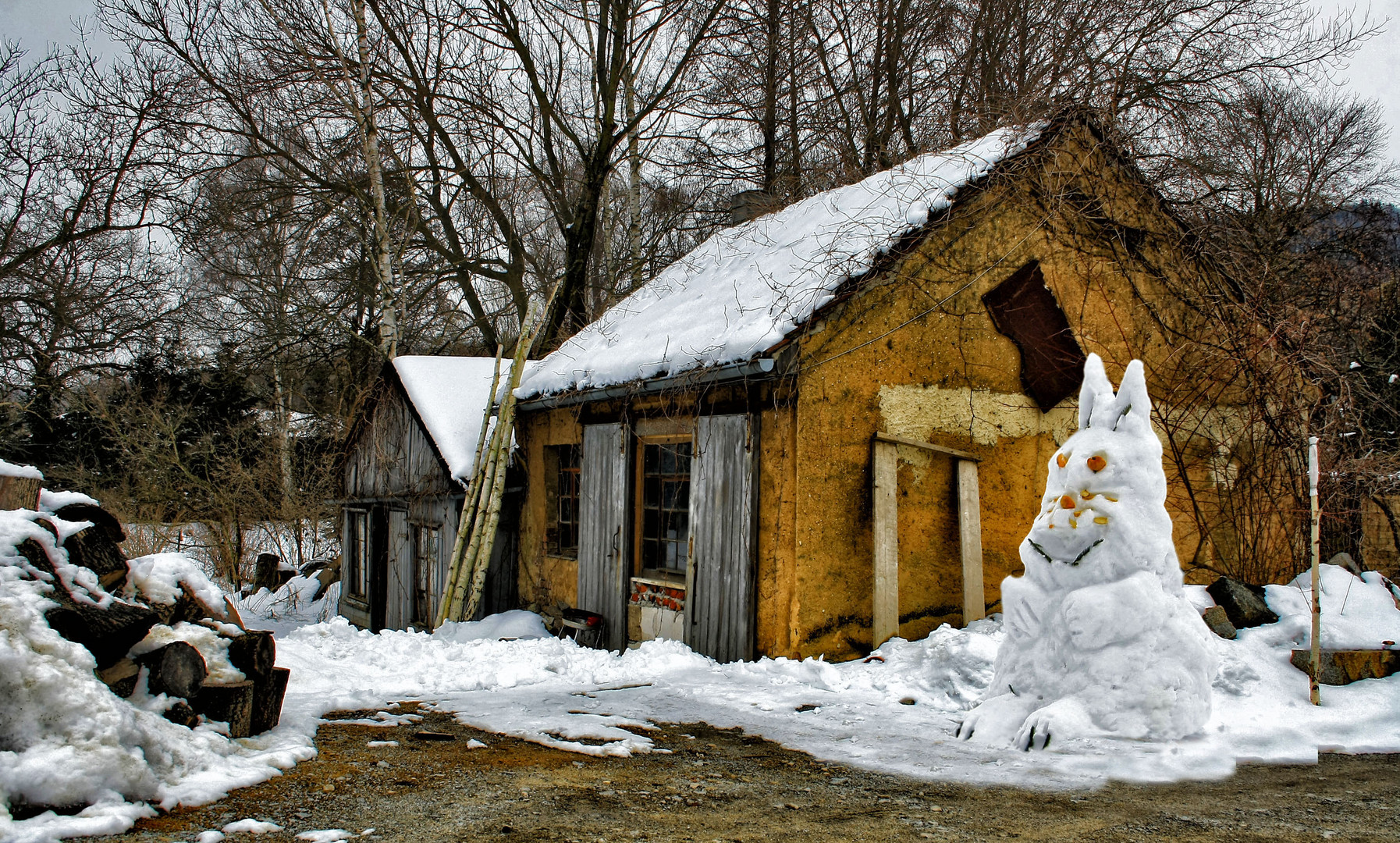 Hof und Haus Wachschneeosterhasi