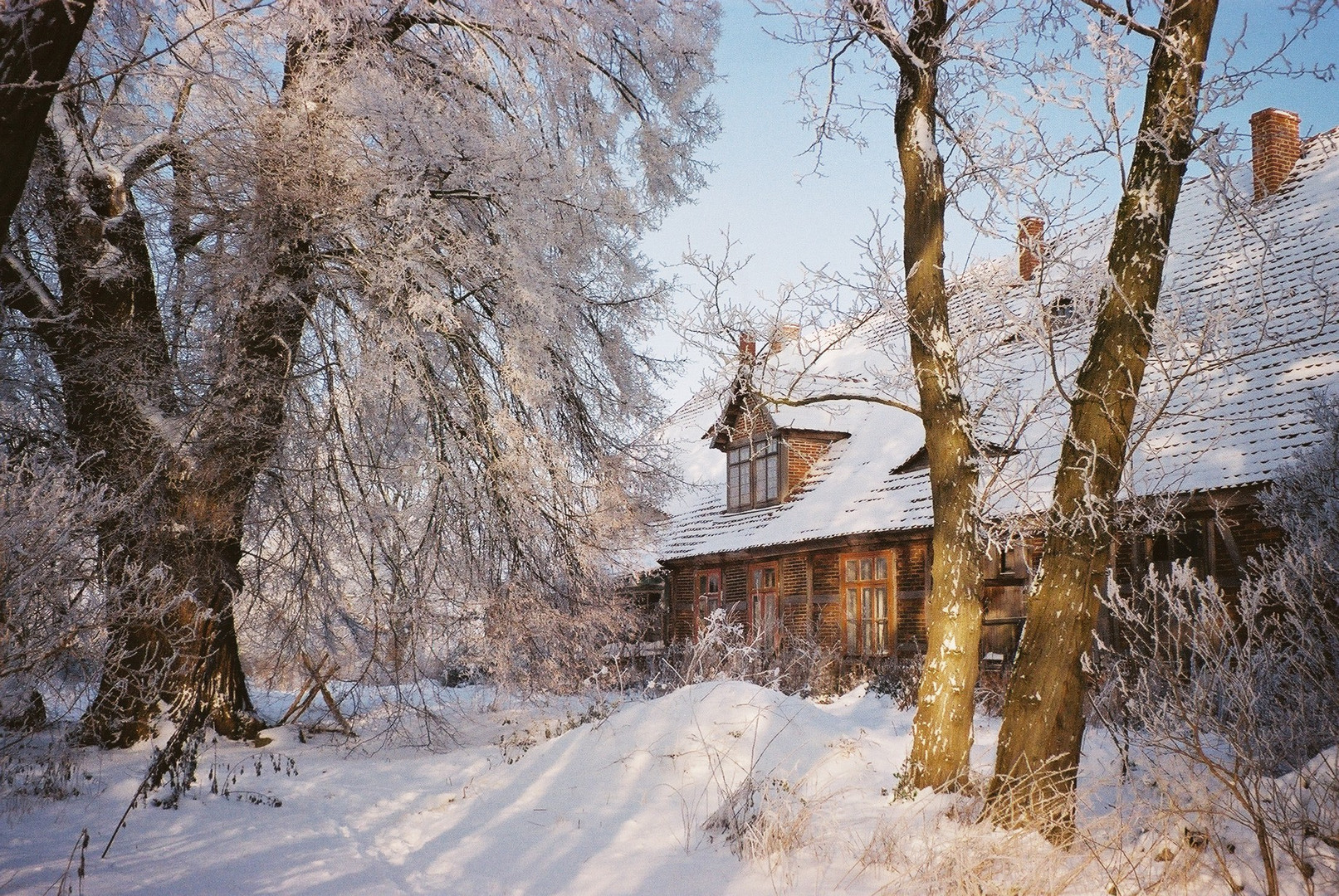Hof "Widugard" in Granzin im Winter