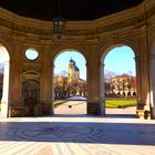 Hofgarten mit Schalenbrunnen und Dianatempel