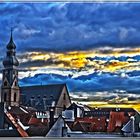 Hofheimer Kirche bei Unwetter in HDR