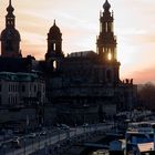 Hofkirche im Sonnenuntergang