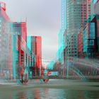 Hofplein Fontein Rotterdam 3D anaglyph