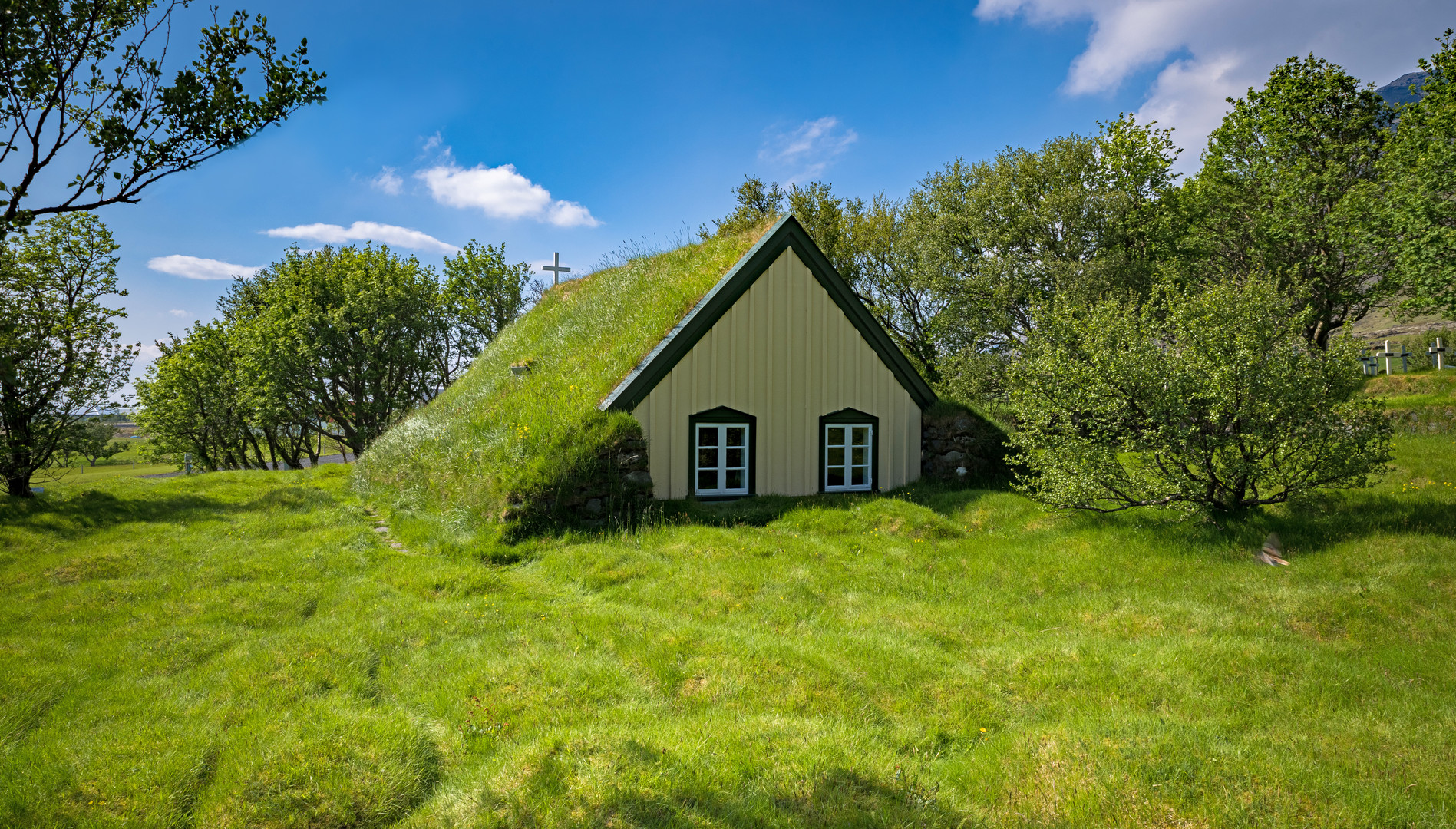 Hofskirkja von der Rückseite