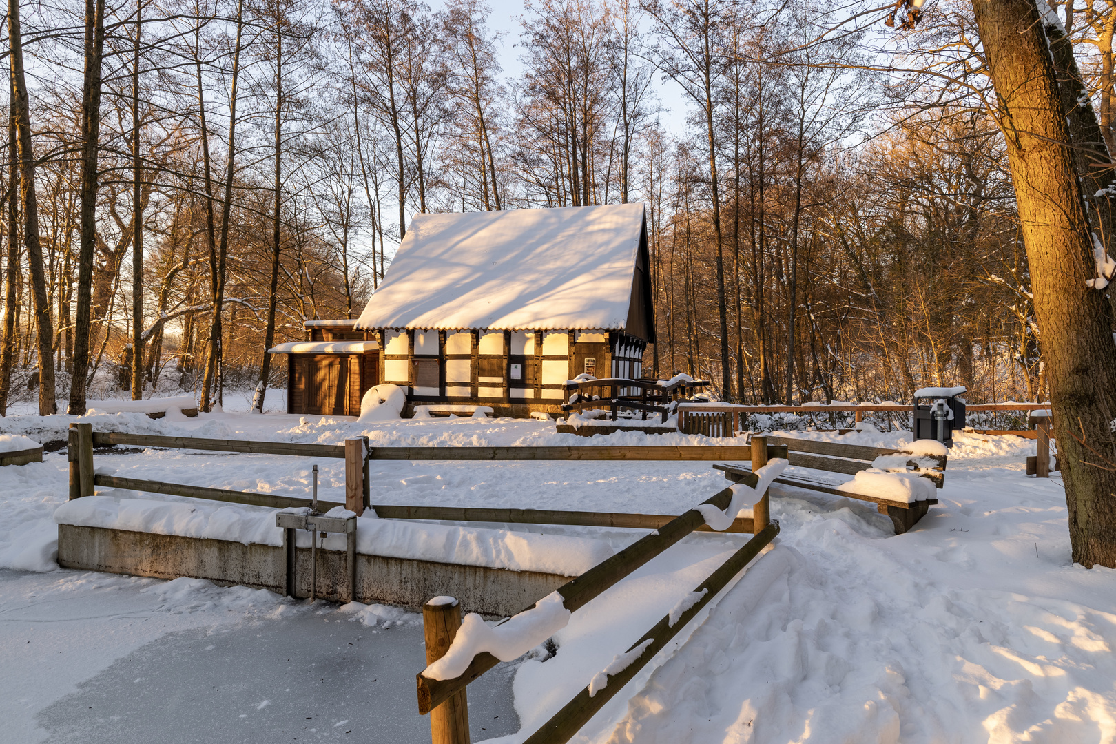 Hofwassermühle im Winterkleid...