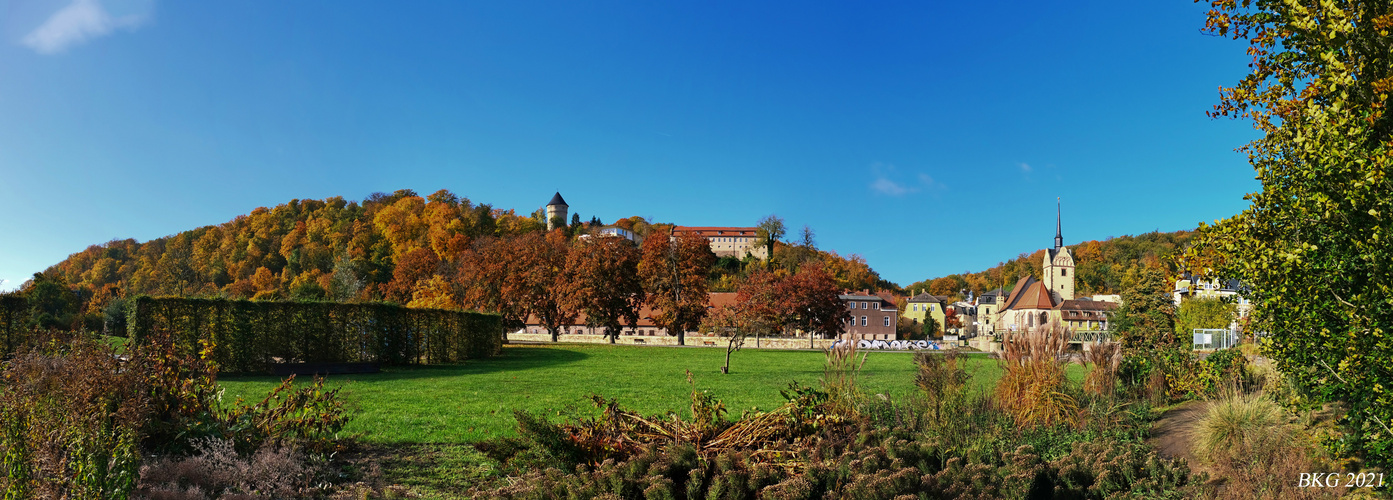 Hofwiesenpark im Herbstpanorama 