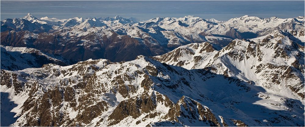 Hohe Tauern mit Großglockner (3.797m NN)