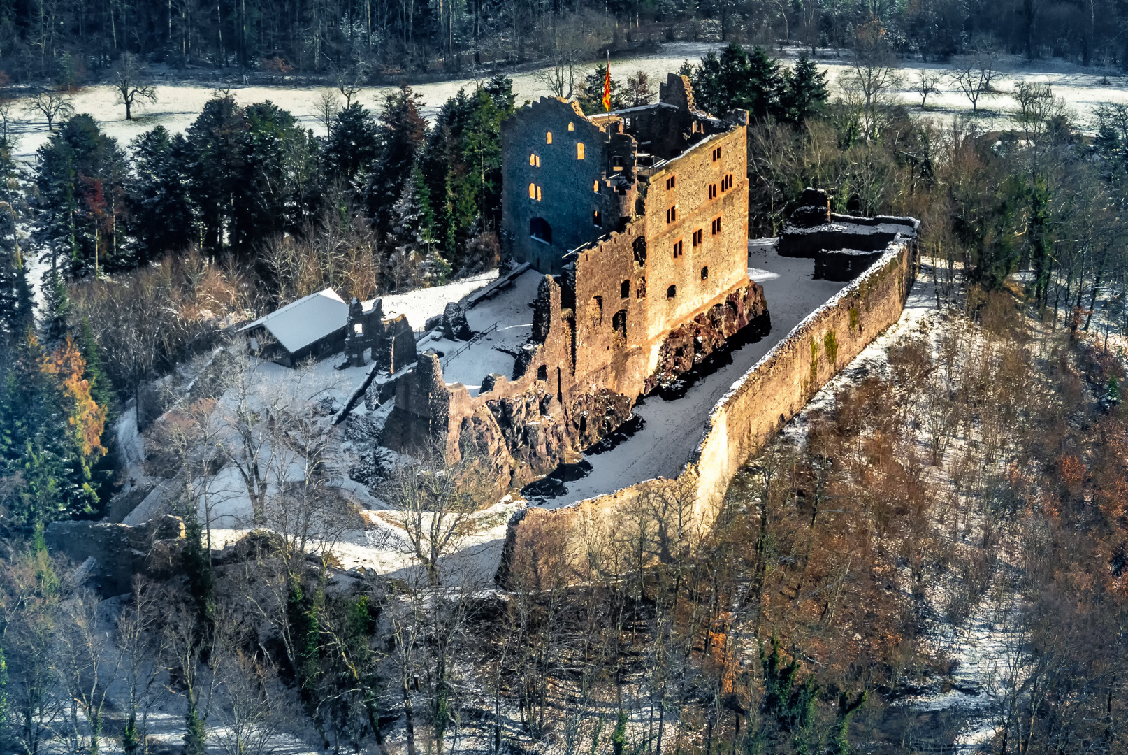 Hohen Geroldseck im Winter 