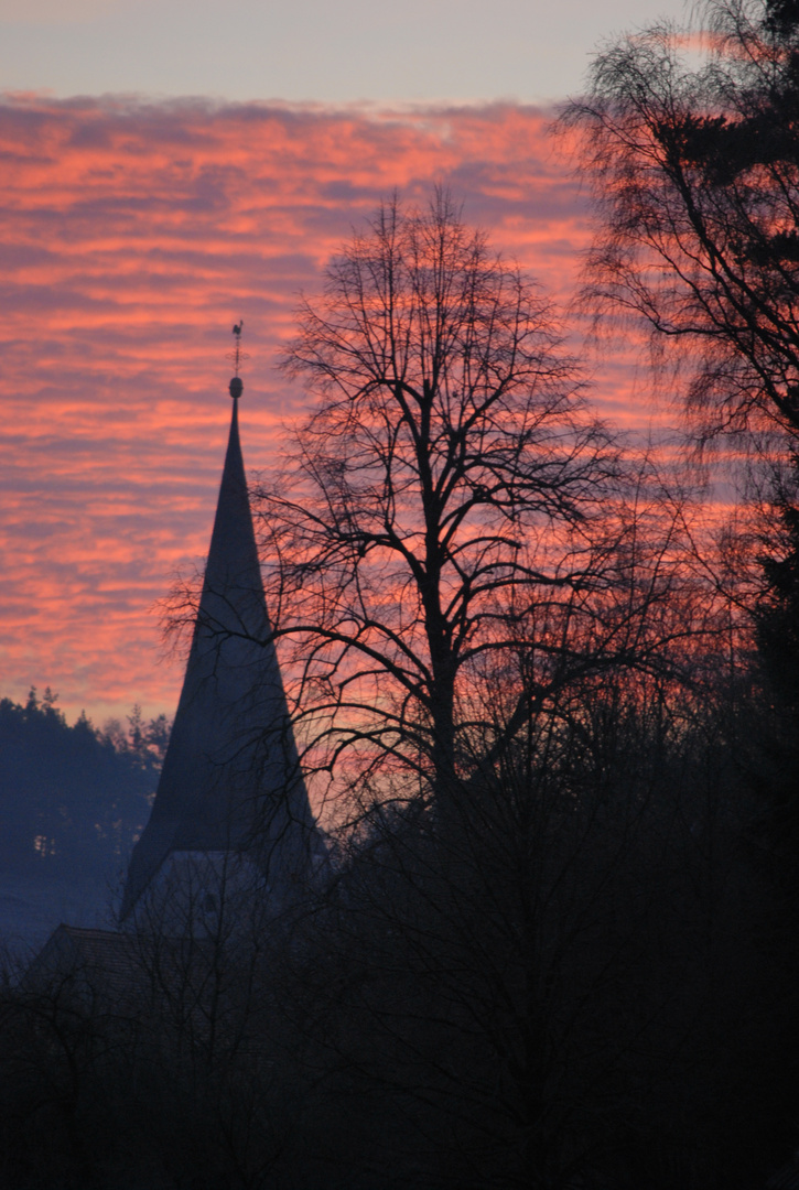 Hohenburg,Sonnenaufgang