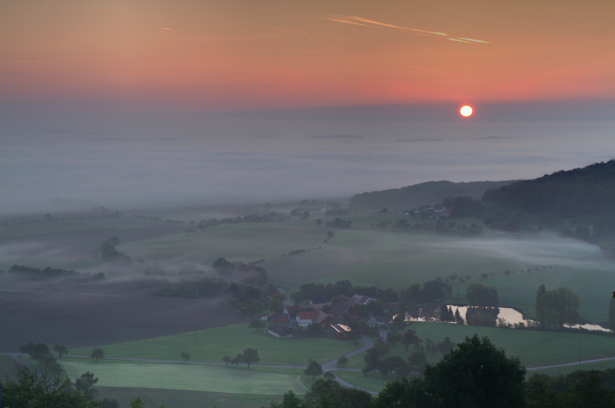 Hohenloher Ebene im Nebel