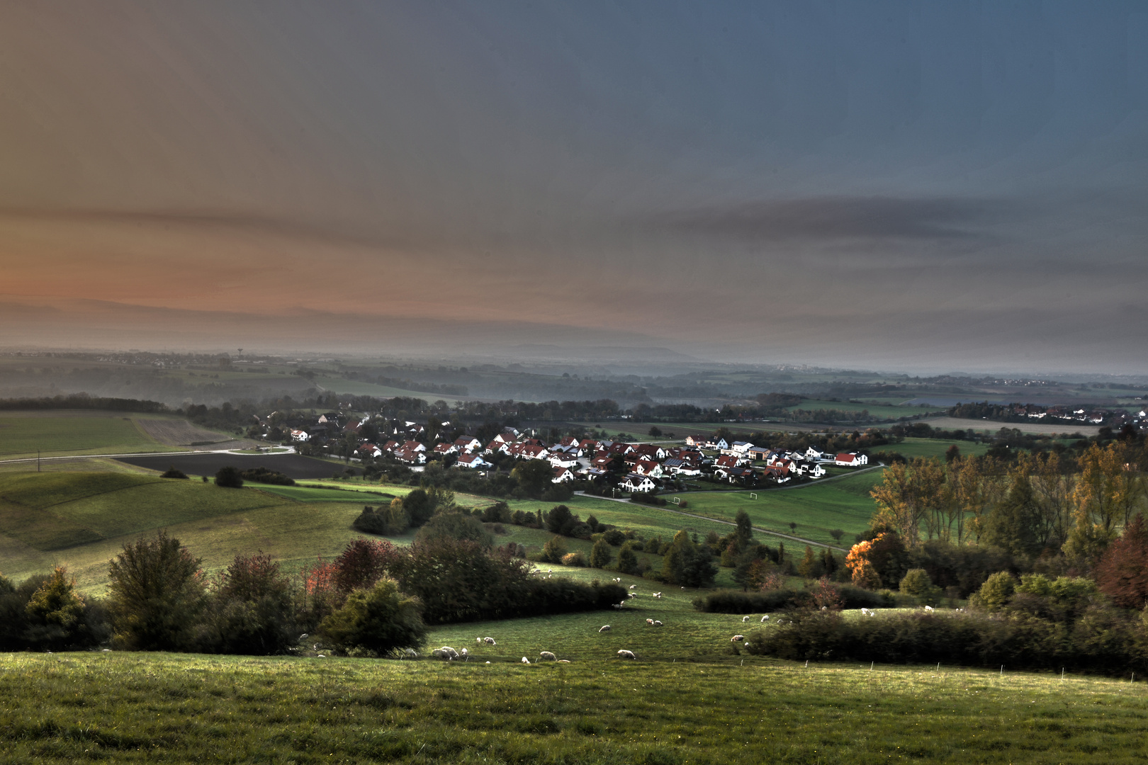 Hohenloherebene am Abend (HDR)