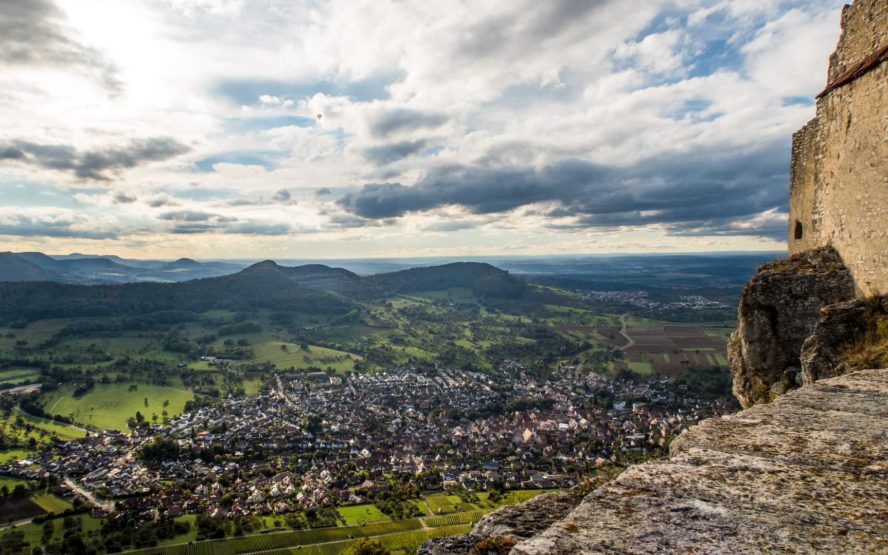 Hohenneuffen Blick auf Albtrauf 2