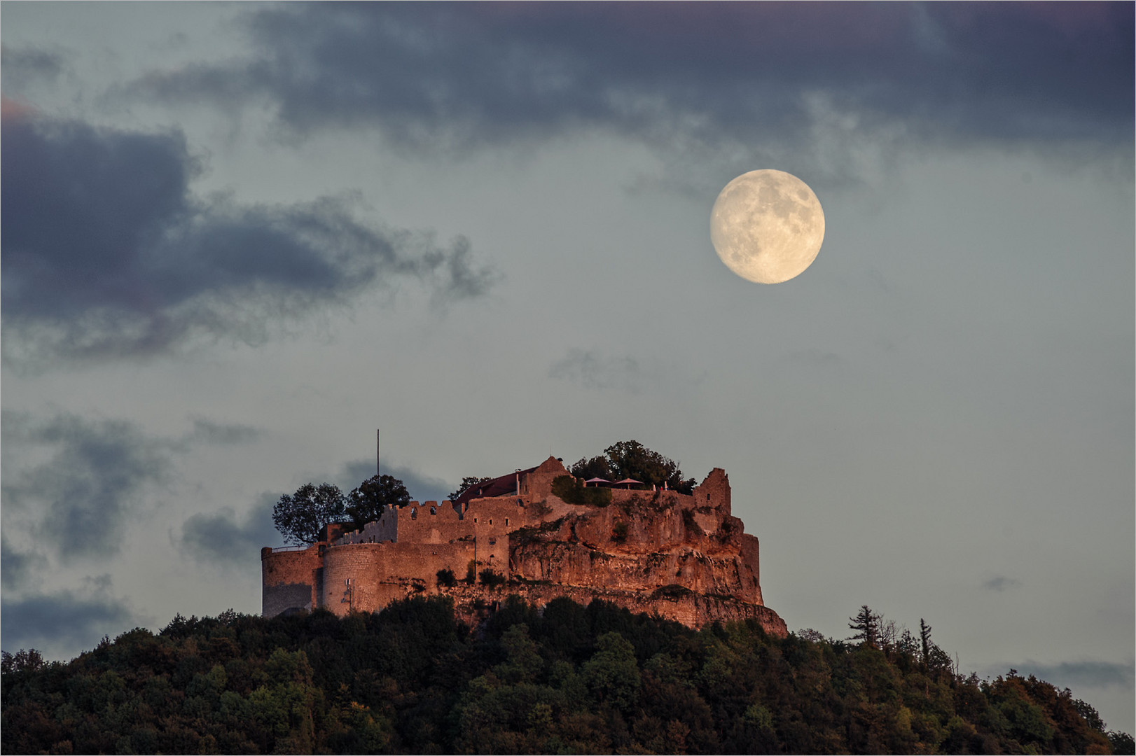 Hohenneuffen Foto & Bild world, abend, burg Bilder auf