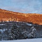 Hohenneuffen in der späten Wintersonne