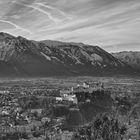 Hohensalzburg und Untersberg im Hintergrund