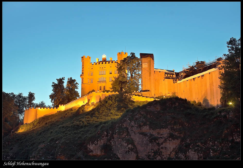 Hohenschwangau bei Nacht