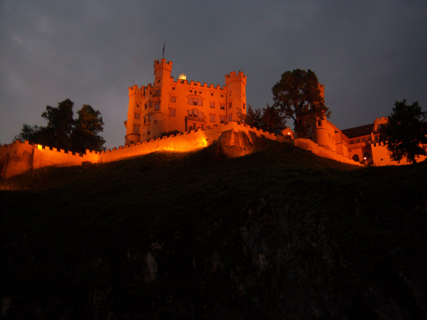 Hohenschwangau bei Nacht