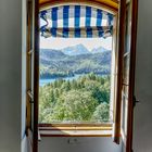 Hohenschwangau Blick nach draussen