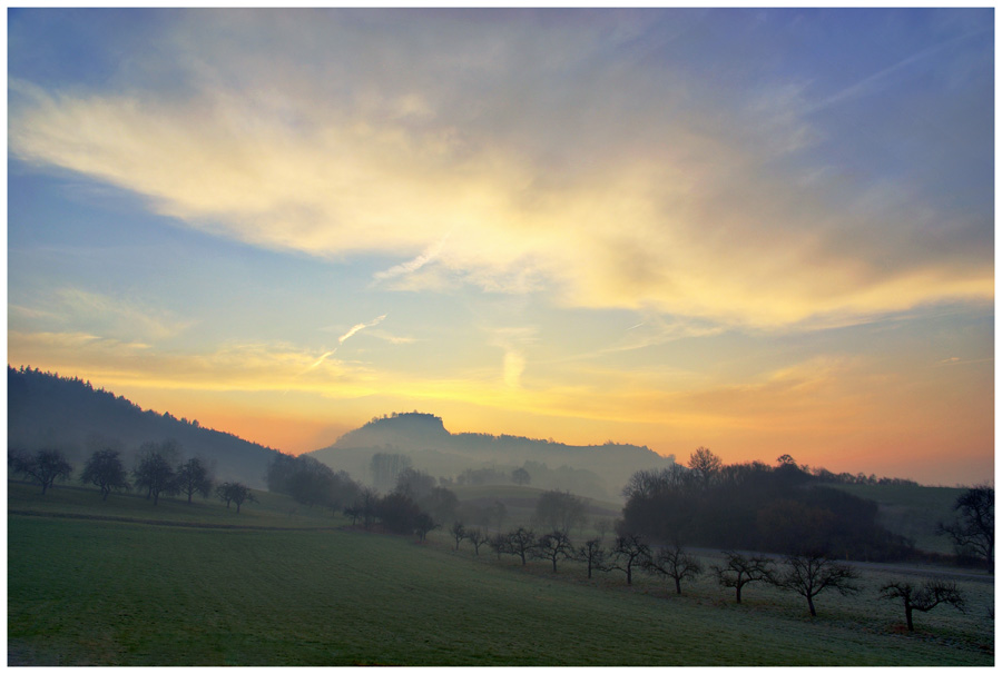 Hohentwiel heut Morgen