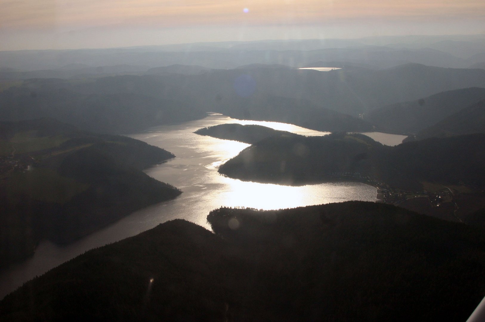 Hohenwarte Stausee von oben