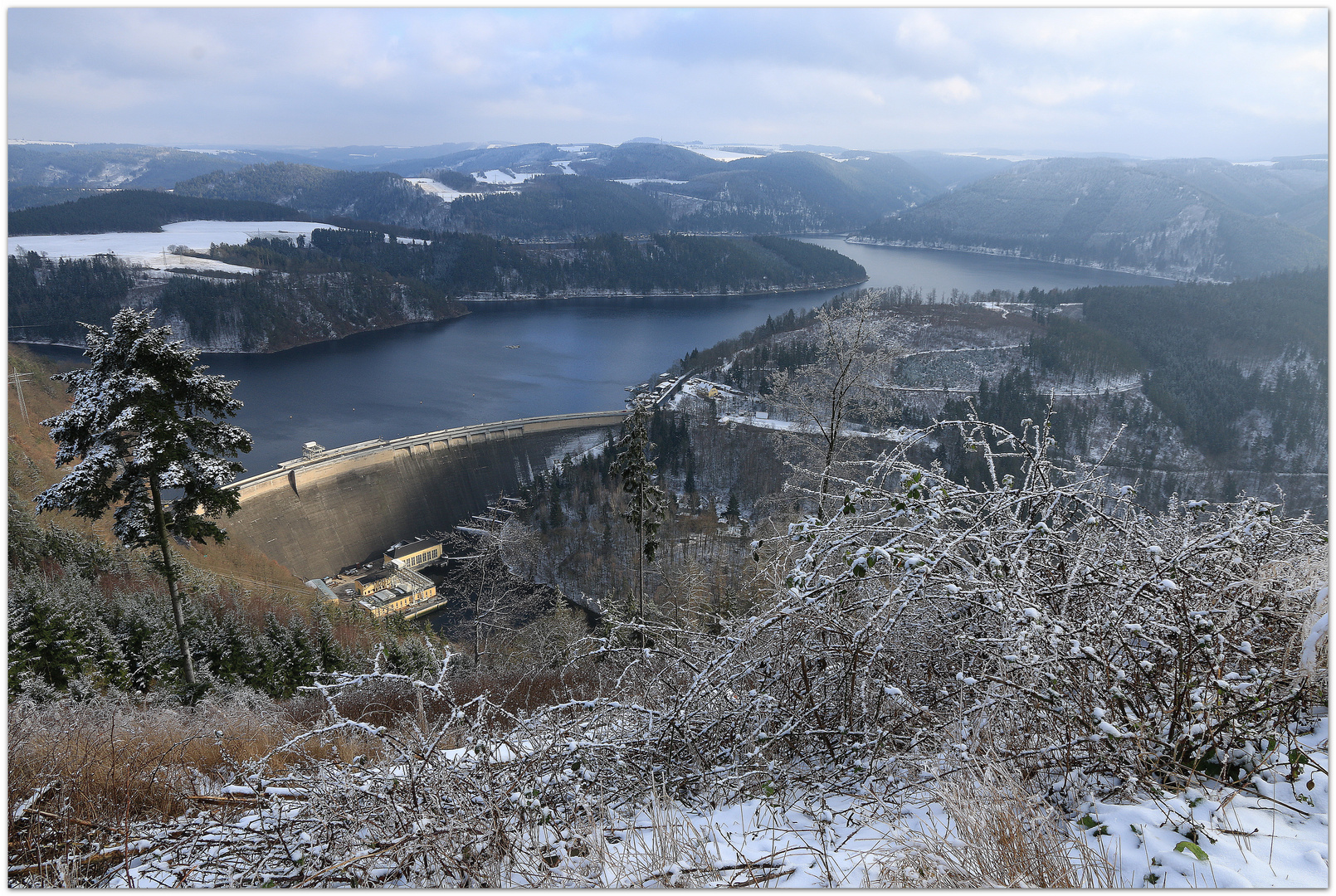 Hohenwartestausee im Winter