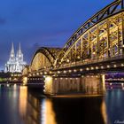 Hohenzoller Brücke mit dem Kölner Dom